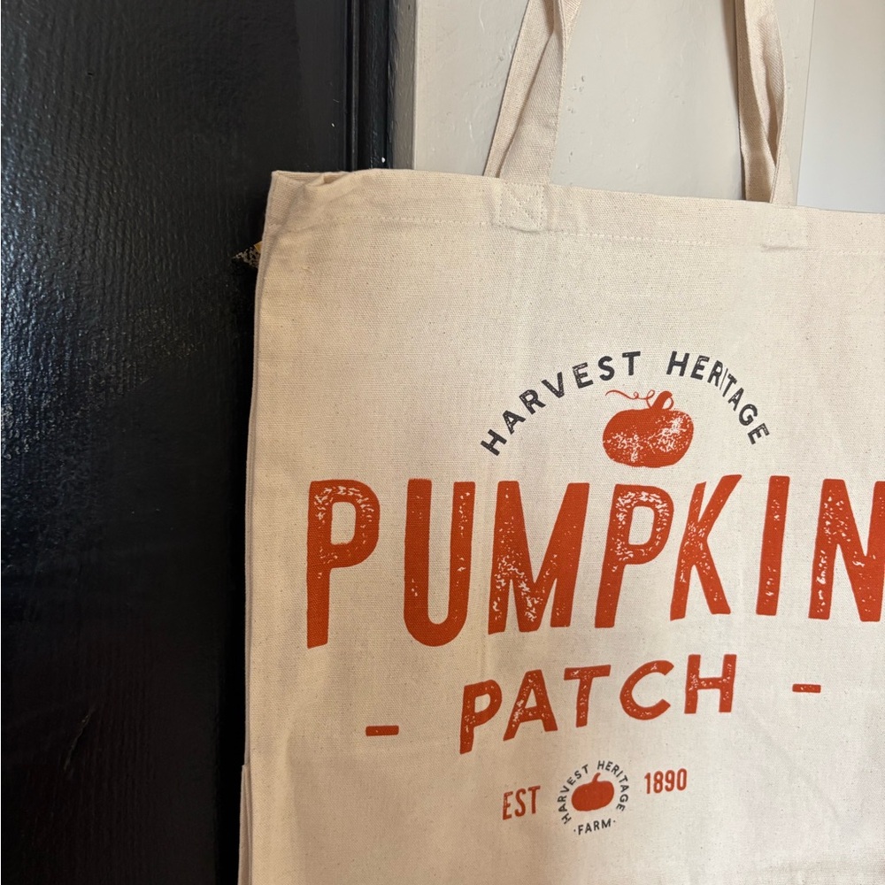 (Pumpkin Patch) Canvas Tote Bag - Picture 4 of 6